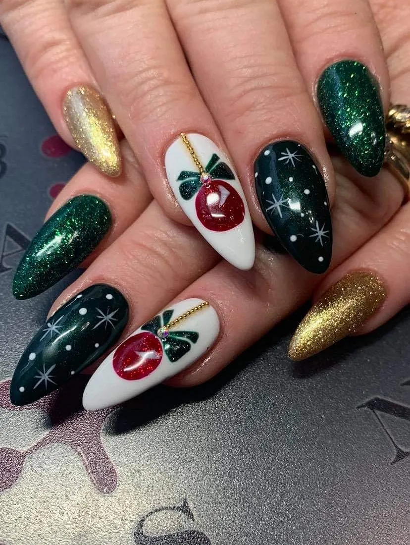 christmas nail art